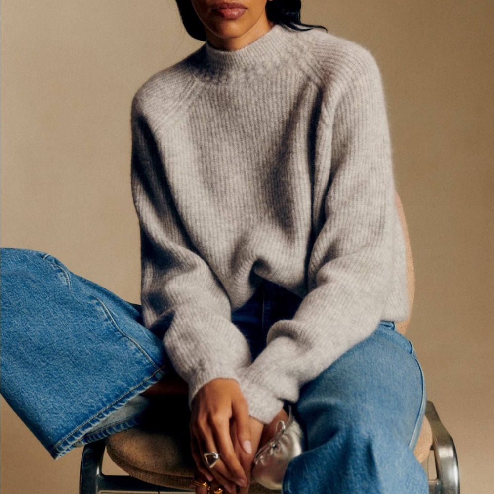 Sezane Otis Sweater in Gray, XS